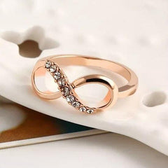 Alloy Crystal Infinity Ring