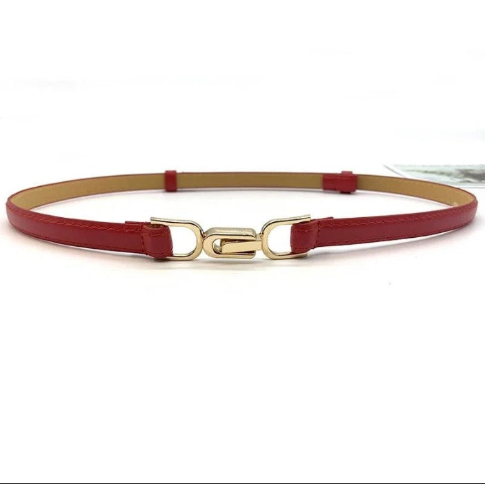 Buckle Stretch Fashion Thin Metal Buckle Retro Belts