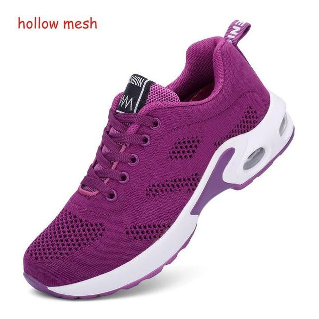 Casual Mesh Pink Flat Lightweight Soft Sneakers
