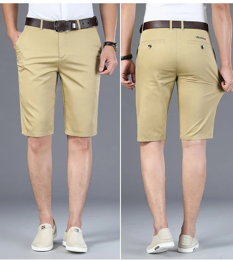 Casual Shorts Straight Elastic Business Fashion Thin Pants