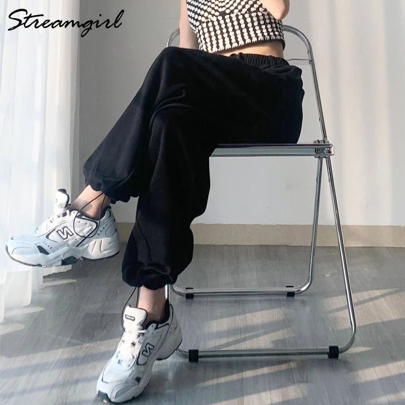 Sweatpants Oversize Pants High Waist Women's Joggers