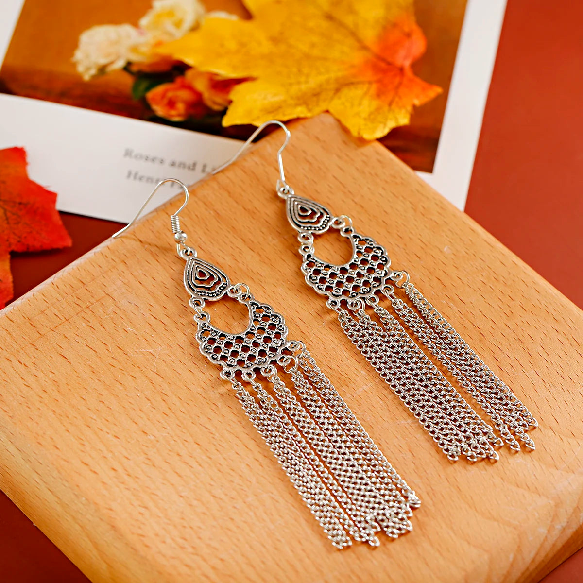 Chain Earrings For Women Long/Ethnic Gypsy Dangle