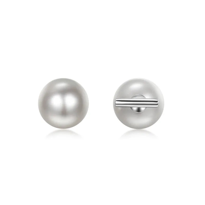 Minimalist Stud Women Silver 925 Fine Jewelry Stud Earrings