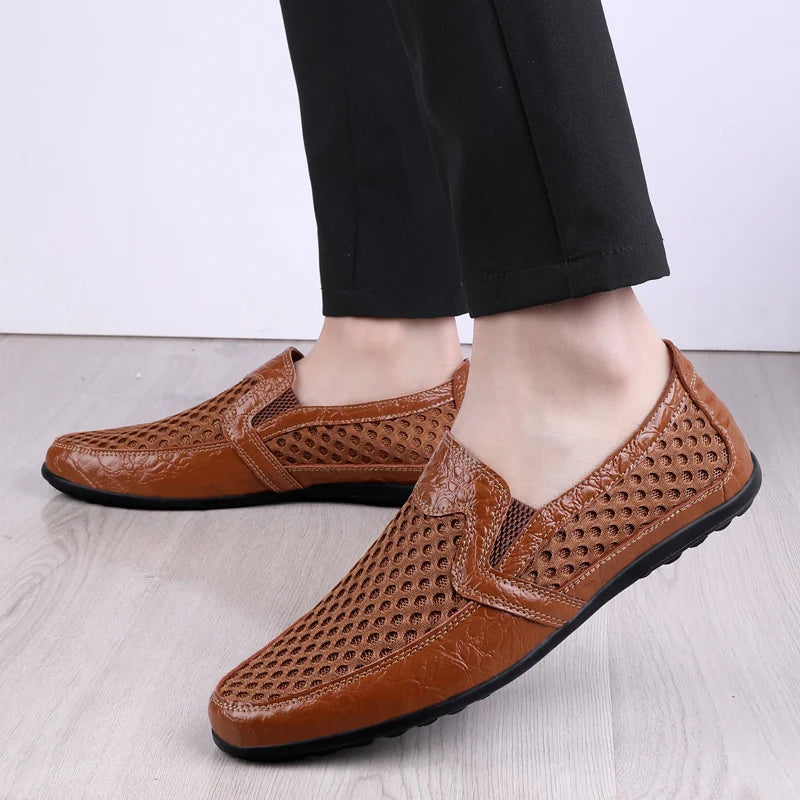 Men's Casual Shoes Breathable Mesh Fashion Men Loafers