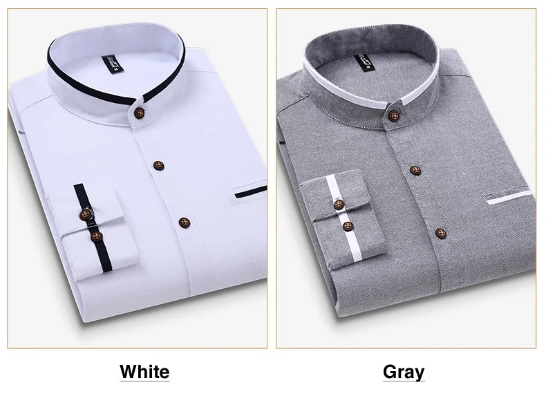 Men's Oxford Casual Long Sleeve Shirt Classic Style Fashion