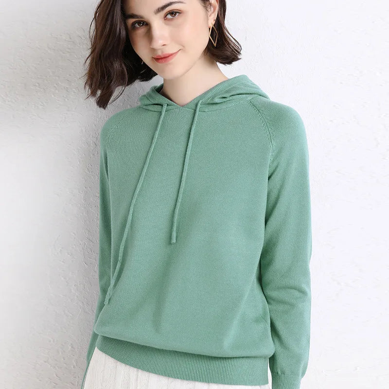 Women's Hoodies Sweatshirts Loose-Fit Long-Sleeve Pullover