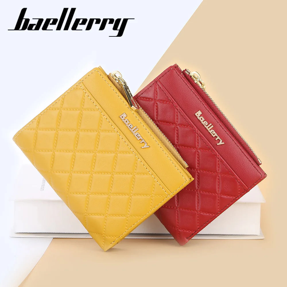 Mini Women Card Wallets Zipper Wallet PU Leather Thin Card Holder