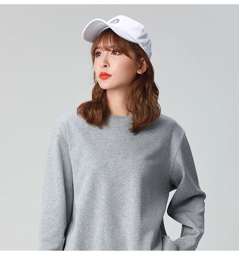 Sweatshirts Top Vintage Oversize Cotton Women Pullovers