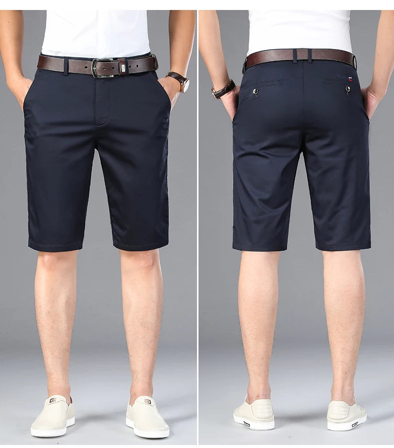 Casual Shorts Straight Elastic Business Fashion Thin Pants