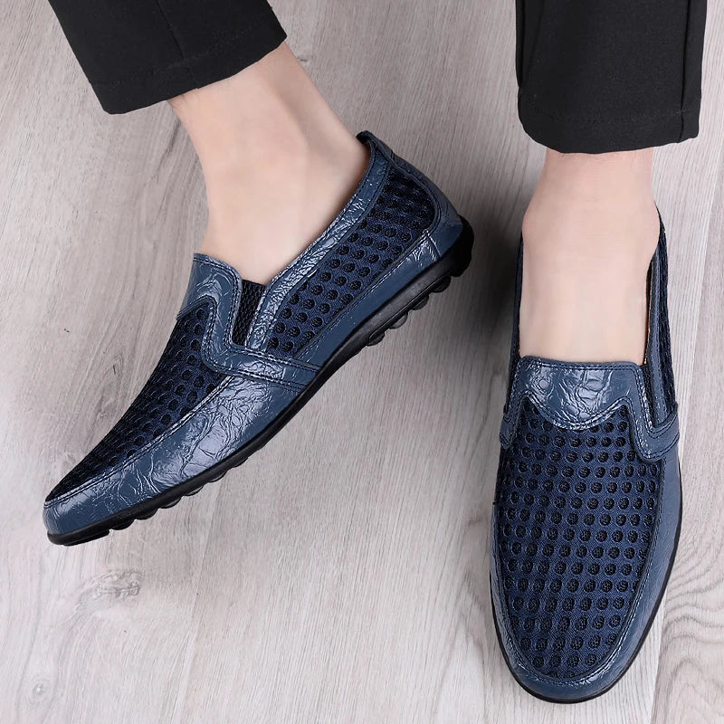 Men's Casual Shoes Breathable Mesh Fashion Men Loafers