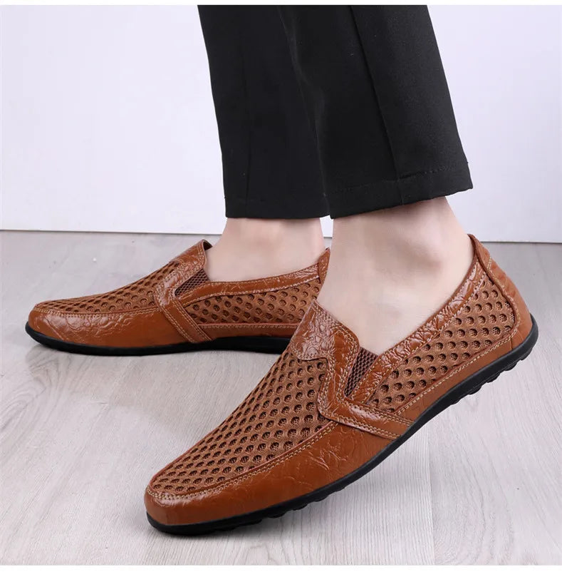 Men's Casual Shoes Breathable Mesh Fashion Men Loafers