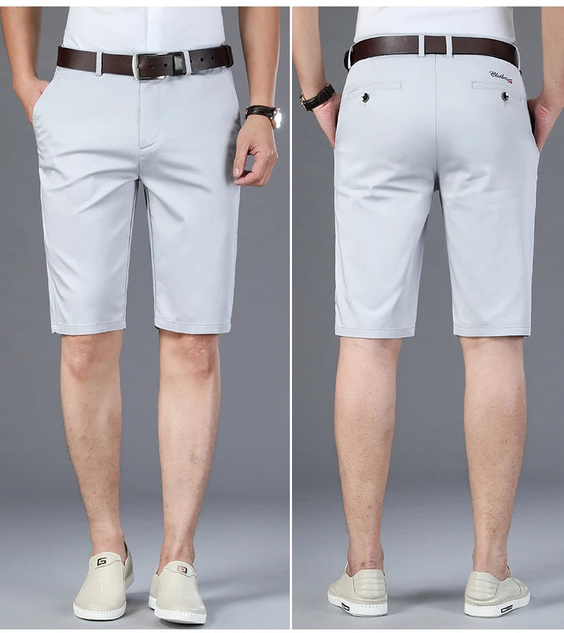 Casual Shorts Straight Elastic Business Fashion Thin Pants