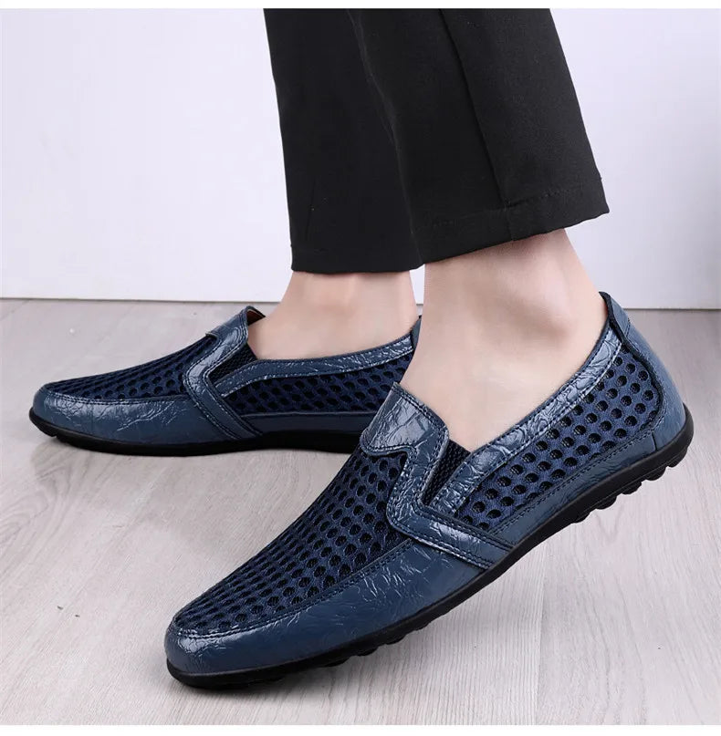 Men's Casual Shoes Breathable Mesh Fashion Men Loafers