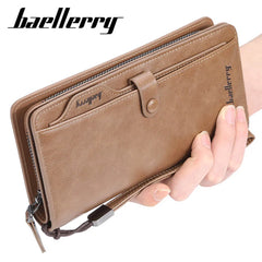 Men Long Fashion Wallets Design Zipper Card Holder