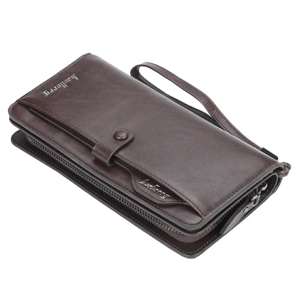 Men Long Fashion Wallets Design Zipper Card Holder