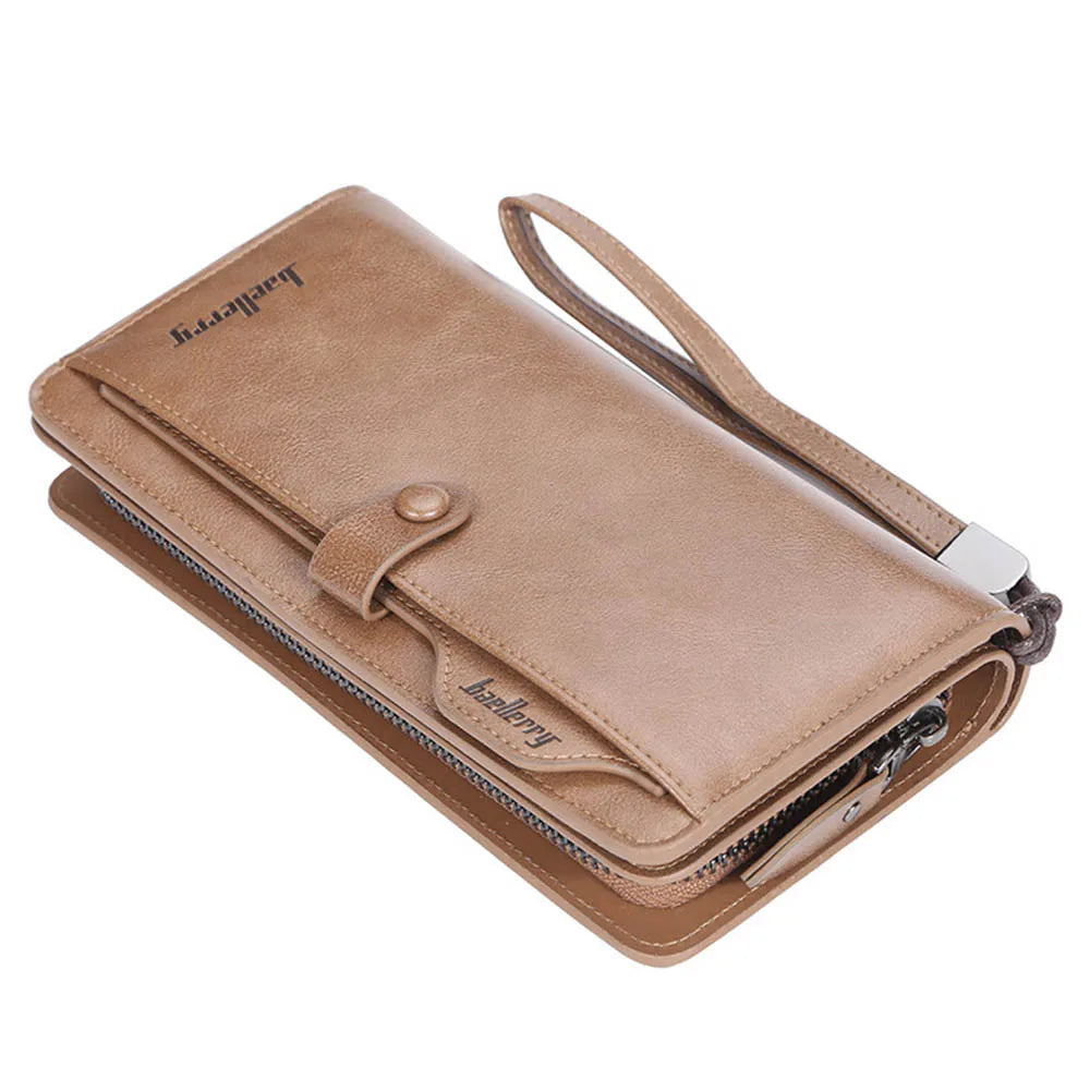 Men Long Fashion Wallets Design Zipper Card Holder