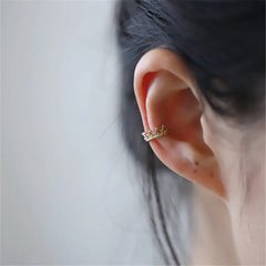 Simple Crown Ear Bone Clip Classic Palace Style Jewelry Gift