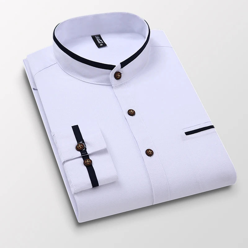 Men's Oxford Casual Long Sleeve Shirt Classic Style Fashion