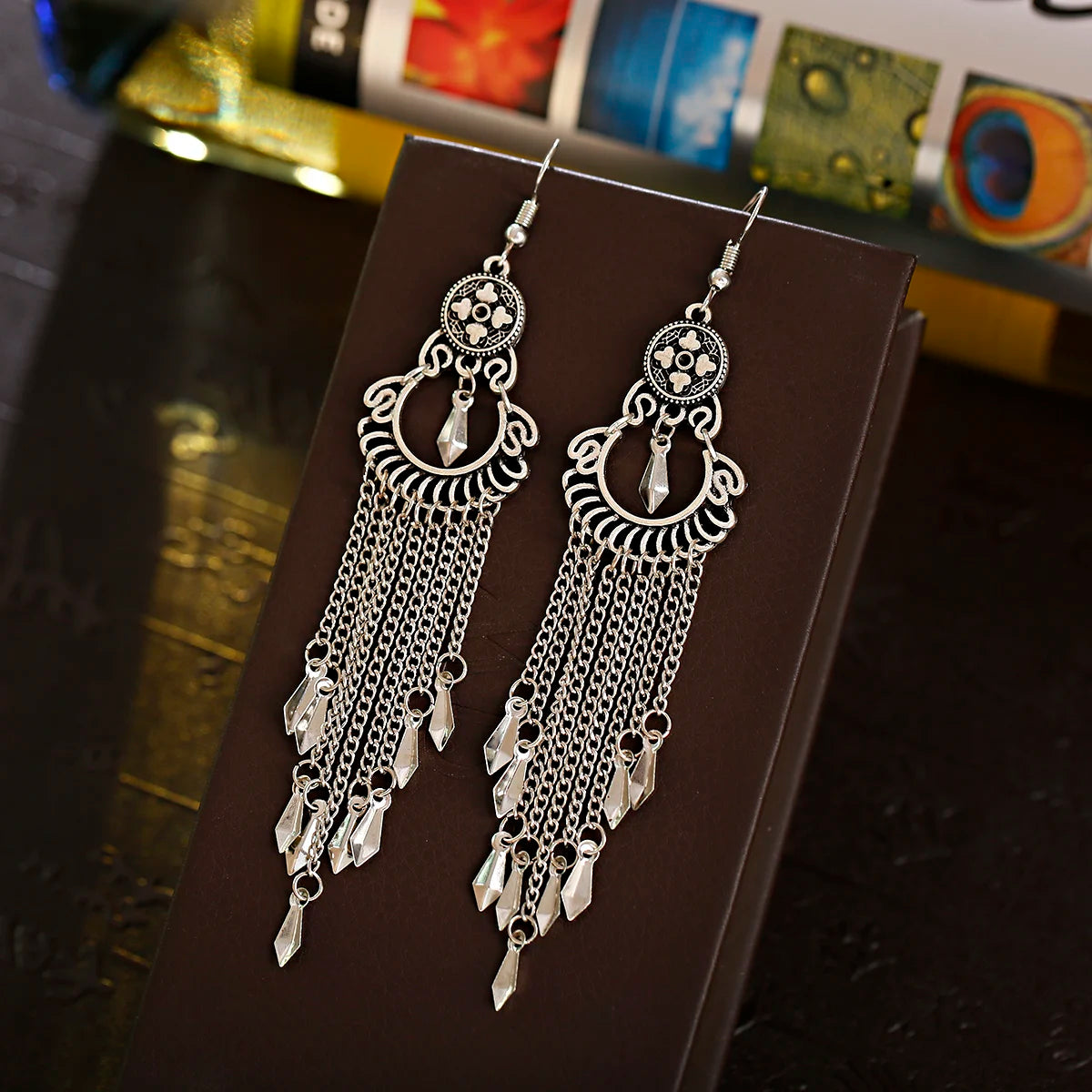 Chain Earrings For Women Long/Ethnic Gypsy Dangle