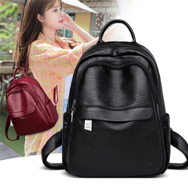 Multifunction Vintage Women Backpacks Style