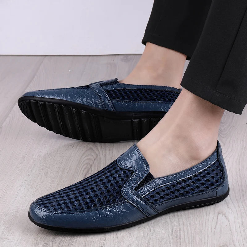 Men's Casual Shoes Breathable Mesh Fashion Men Loafers