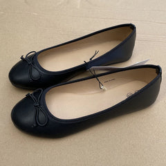 Bowknot Ballerina Women's Flat Round Toe Comfort Slip-On