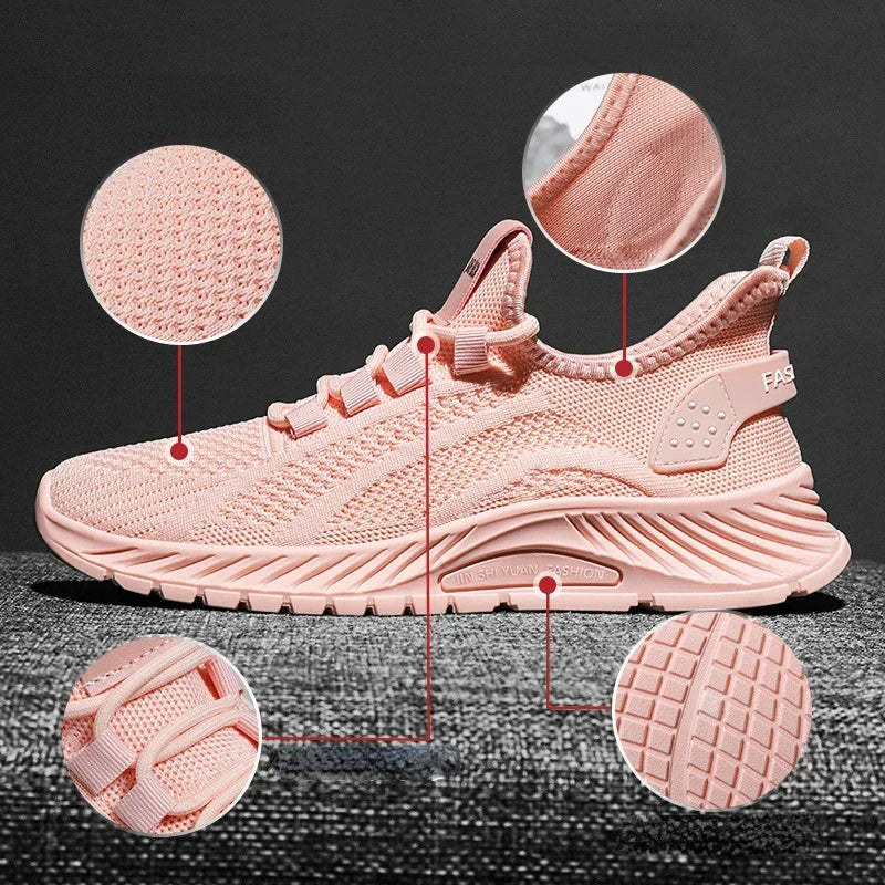 Women Casual Sneakers Sports Shoes Fashion Brand Lace Up Loafers