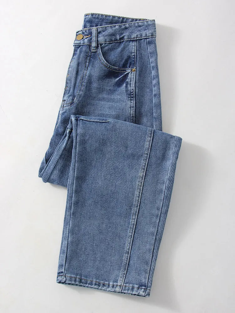 Baggy Streetwear Loose Low Waist Blue Wide Leg Jeans