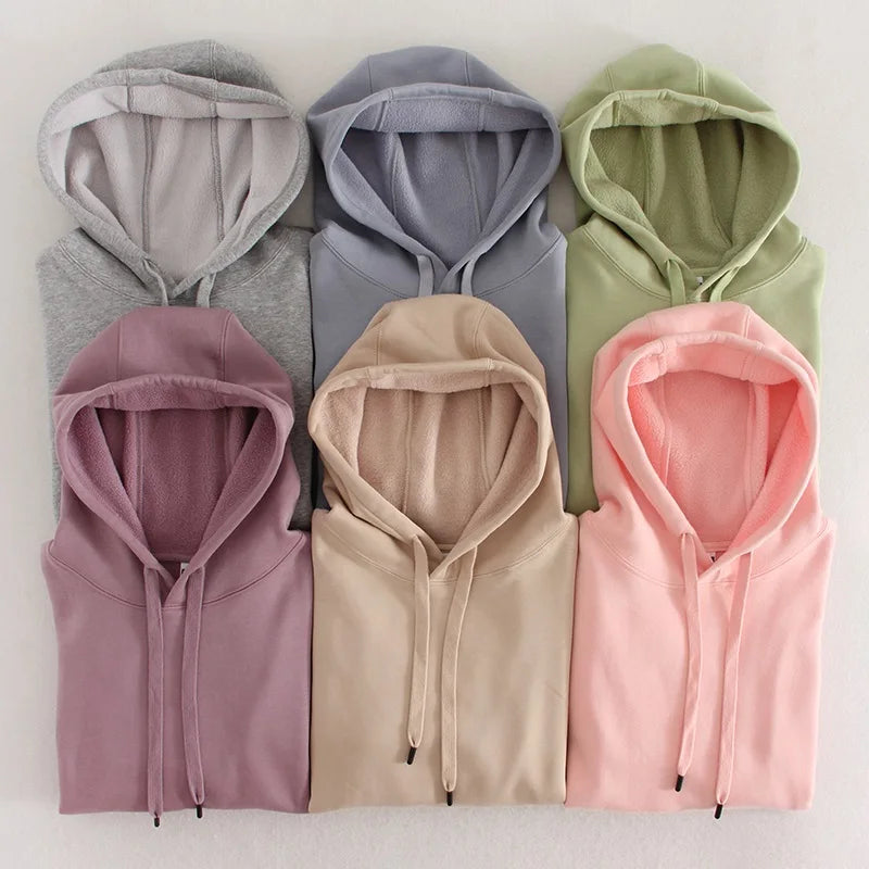 Fleece Hoodies For Women Loose Sweatshirts Pullover