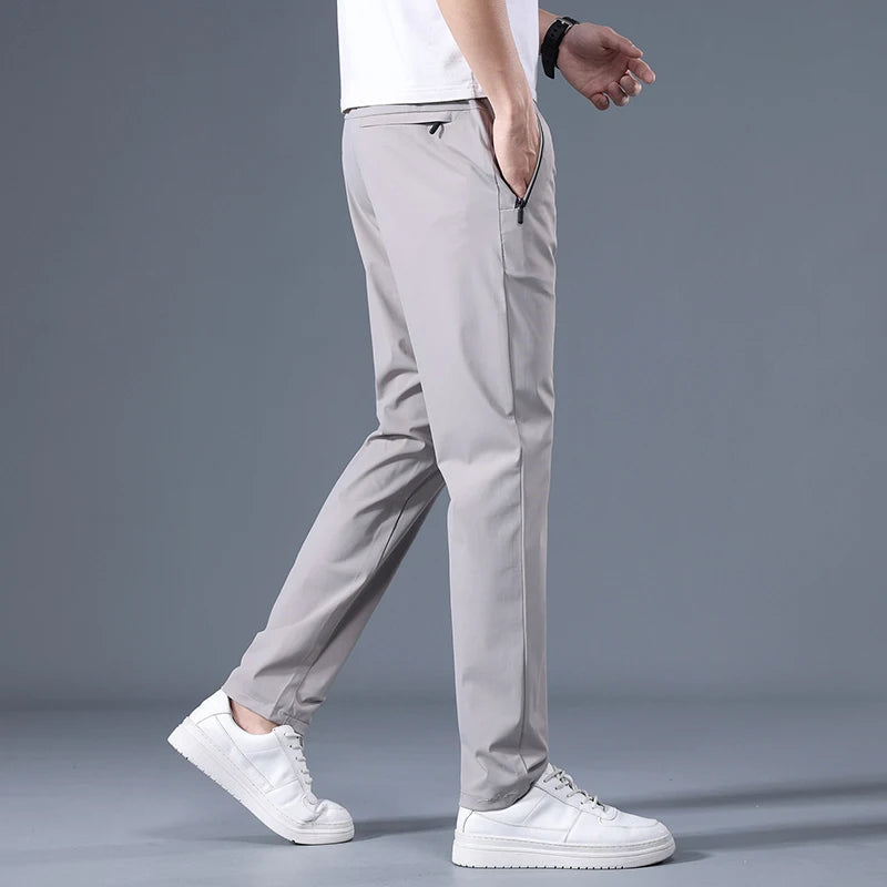 Men's Thin Casual Pants style fashion Straight Trousers