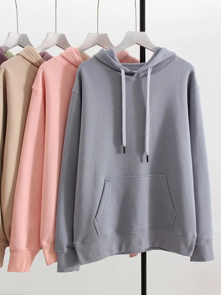 Fleece Hoodies For Women Loose Sweatshirts Pullover