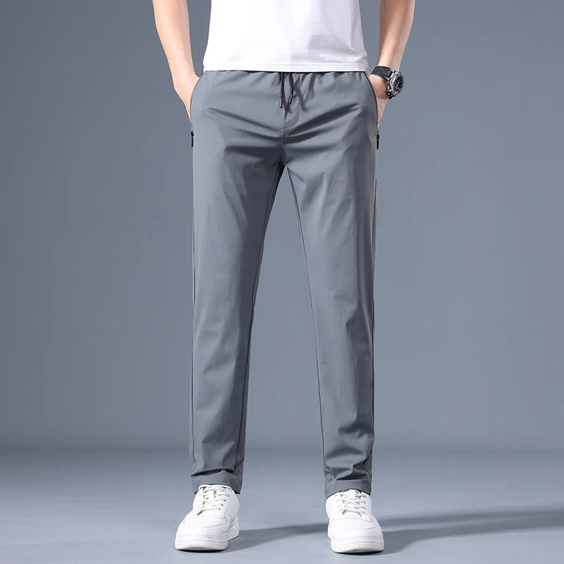 Men's Thin Casual Pants style fashion Straight Trousers