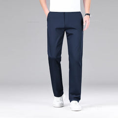 Classic Style Men's Cotton Elastic Casual Pants