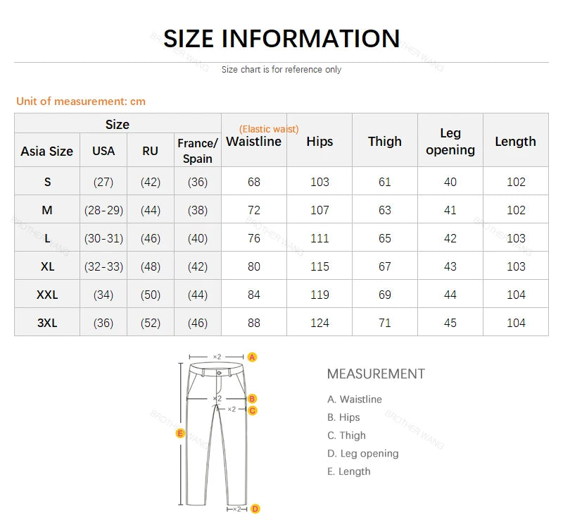 Outdoor Straight Casual Pants Stylish Stretch Fabric Trousers Male