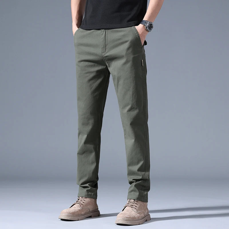 Casual Trousers In Fashion Versatile Straight Baggy Pants Male Big Size