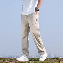 Baggy Wide Leg Casual Streetwear Solid Color Cargo Pants