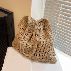 Knitted Handbags Beach Bags Shoulder Casual Tote