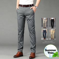 Men's Thin Casual Pants Elastic Comfortable Fashion Business