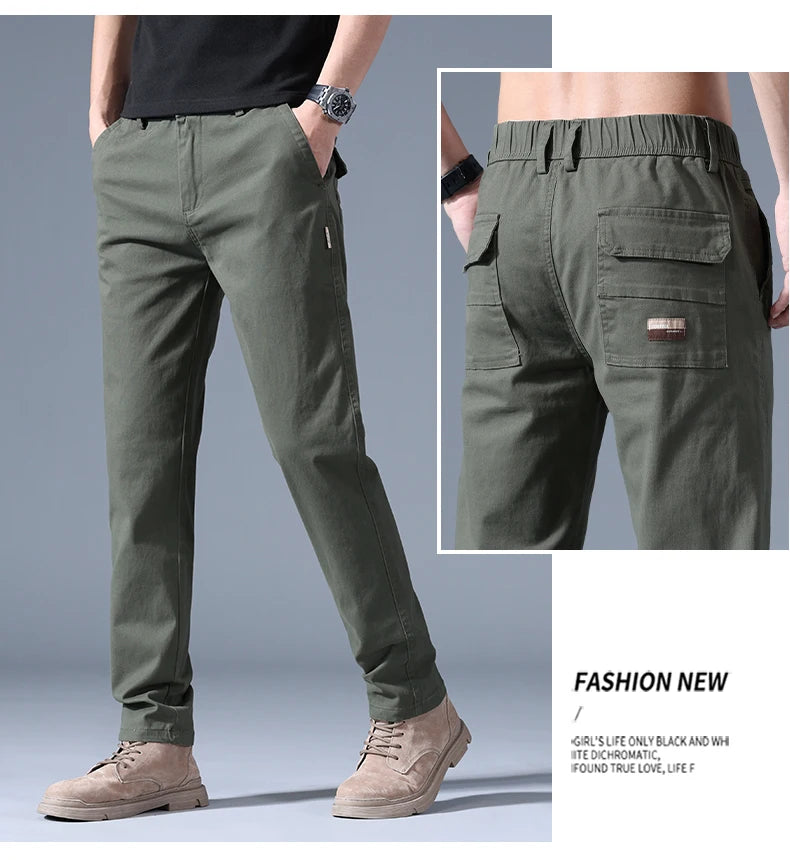 Casual Trousers In Fashion Versatile Straight Baggy Pants Male Big Size