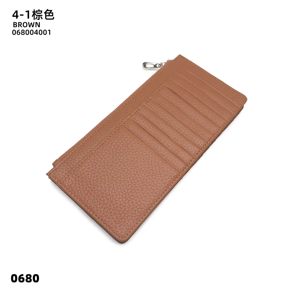 Fashion Card Holder Woman Genuine Leather Wallet Cowhide Vintage