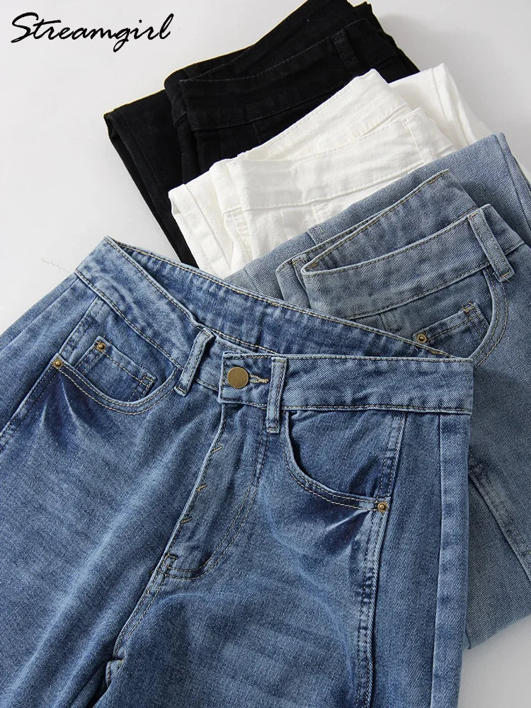 Baggy Streetwear Loose Low Waist Blue Wide Leg Jeans