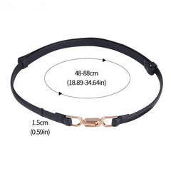 Buckle Stretch Fashion Thin Metal Buckle Retro Belts