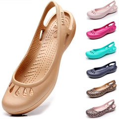 Summer Flat-heeled Hole Baotou Plastic Sandals