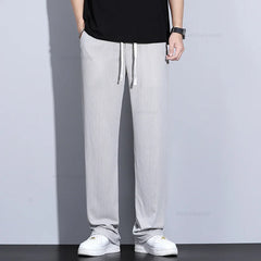 Ultra-thin Ice Silk Men's Casual Jogging Pants