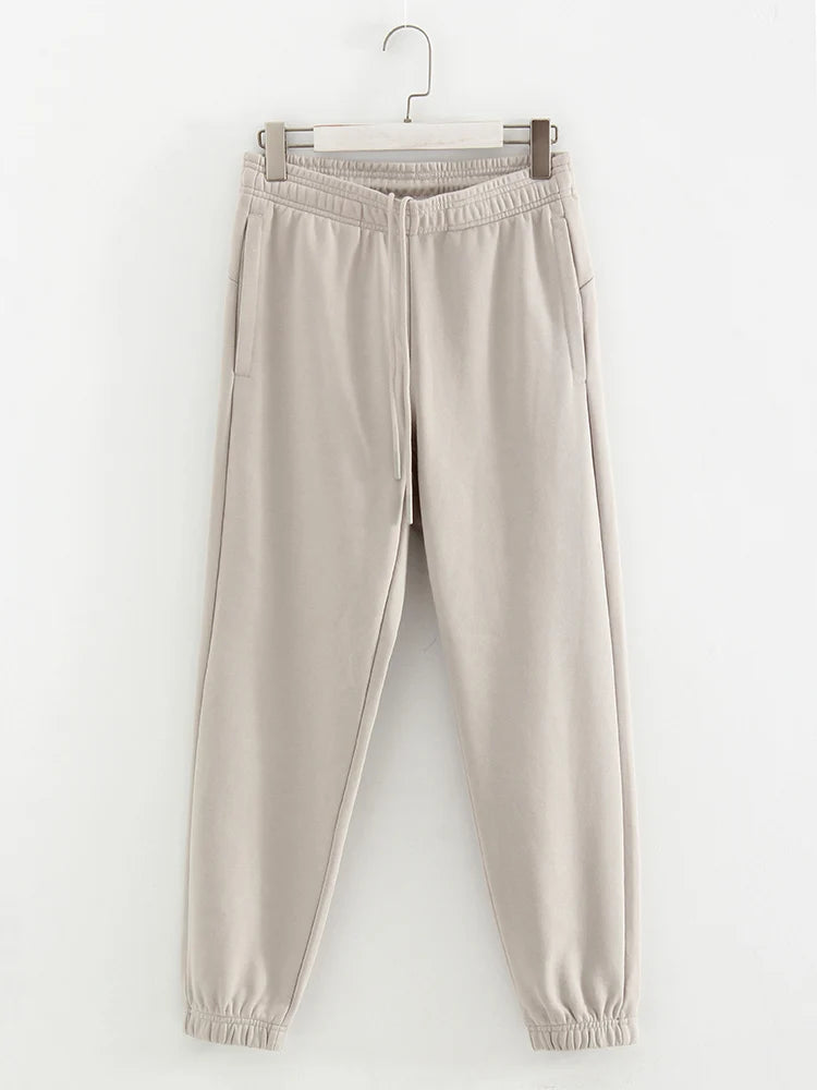 Straight Sweatpants Pants High Waist Cotton Trousers  Joggers