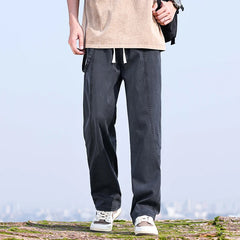 Baggy Wide Leg Casual Pants Y2K Solid Color Trousers