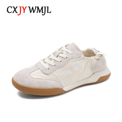 Genuine Leather Women Court Sneakers Lightsome Casual Vulcanized Shoes