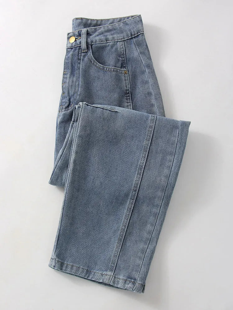 Baggy Streetwear Loose Low Waist Blue Wide Leg Jeans