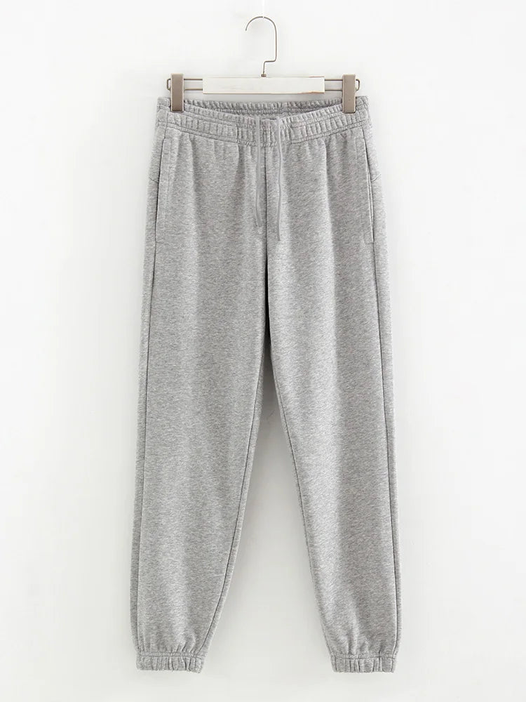 Straight Sweatpants Pants High Waist Cotton Trousers  Joggers