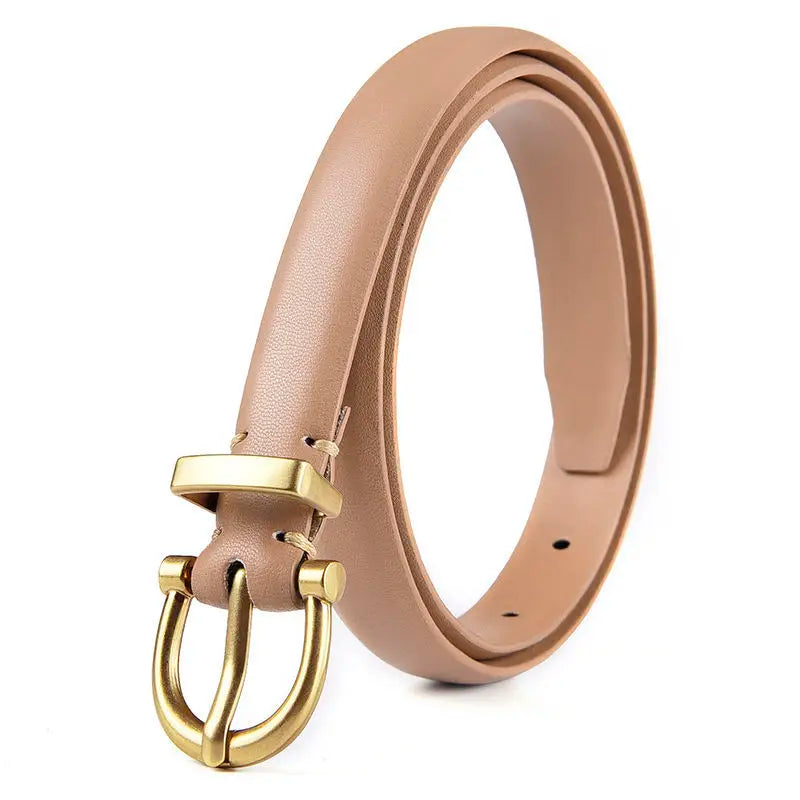 Designer Belt Genuine Leather Fashion Metal Belt Buckle Waistband